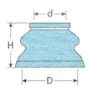 Dichtmanschette Staubkappe 19x44 mm f. Kugelgelenk Spurstange Lenkstange univ.