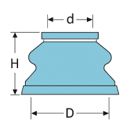 Dichtmanschette Staubkappe f. Kugelgelenk Spurstange Lenkstange univ. 19 x 44 mm