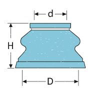 Dichtmanschette Staubkappe 35x62 mm f. Kugelgelenk Spurstange Lenkstange univ.