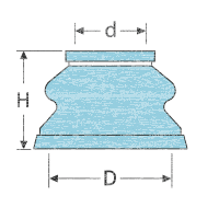 Dichtmanschette Staubkappe f. Kugelgelenk Spurstange Lenkstange univ. 17 x 39 mm