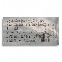 Schloss komplett, neu & OVP, p.f. Faun, 2638-174, 2638174, NSN 2540-12-125-1591