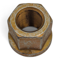 Wheel Nut M20 x 1.5, Iveco 42035578, with Flange, Extra High, Yellow Zinc, Grade 10