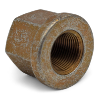 Wheel Nut M20 x 1.5, Iveco 42035578, with Flange, Extra High, Yellow Zinc, Grade 10