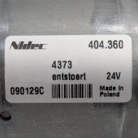 Antriebsmotor Nidec 404.360, 24V, entstört, Motor, Getriebemotor