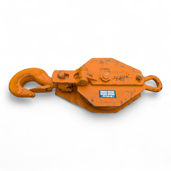 Pulley with swivel hook GZ HK 61 (6.4 t) Greifzug folding snatch block sheave