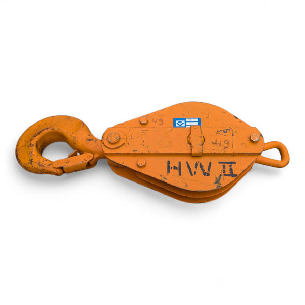 Umlenkrolle mit Lasthaken GZ HK 52 (5 t) Greifzug Klappkloben Seilrolle