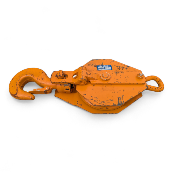 Umlenkrolle mit Lasthaken GZ HK 61 (6,4 t) Greifzug Klappkloben Seilrolle