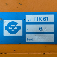 Umlenkrolle mit Lasthaken GZ HK 61 (6,4 t) Greifzug Klappkloben Seilrolle