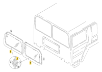 Parabrezza, riproduzione aftermarket, per MAN KAT1 A1 e...
